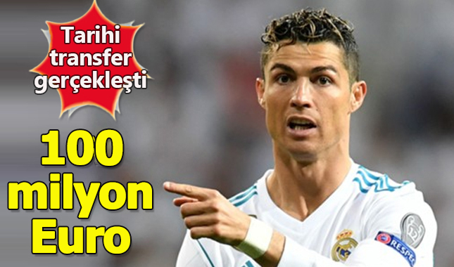 Juventus 100 milyon euro karşılığında Cristiano Ronaldo'yu transfer etti
