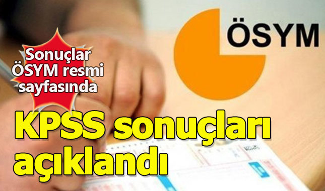 KPSS 2018 Lisans sonuçları açıklandı