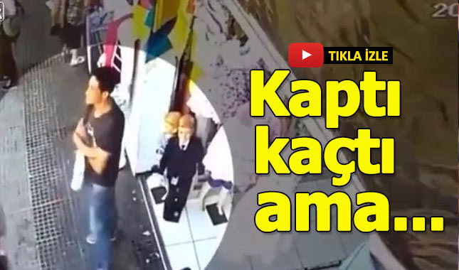 Kadının cep telefonunu çalan kapkaççıya arabanın çarpması