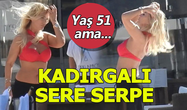 Kadırgalı bikinisiyle gençlere taş çıkardı