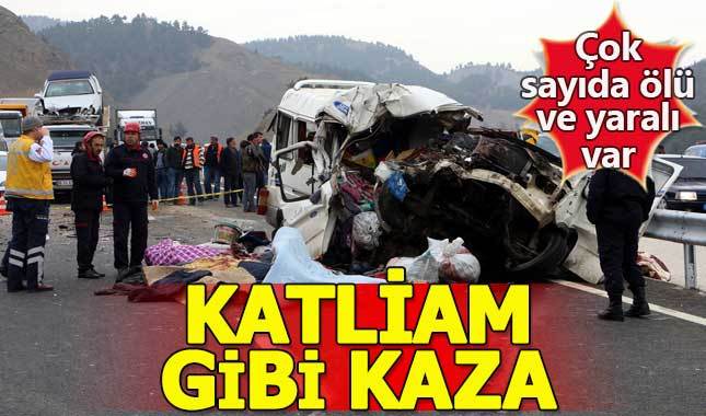 Kahramanmaraş'ta katliam gibi kaza: 8 ölü, 8 yaralı