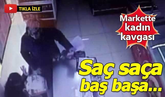 Kameraya yansıyan kadın kavgası