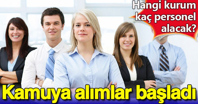 Kamuya alımlar başladı