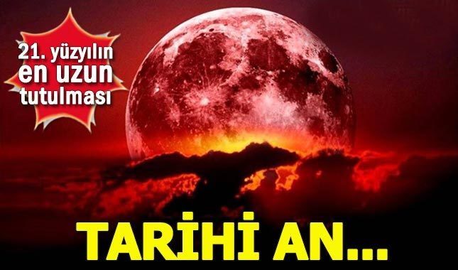 Kanlı ay tutulması gerçekleşti (27 Temmuz 2018)