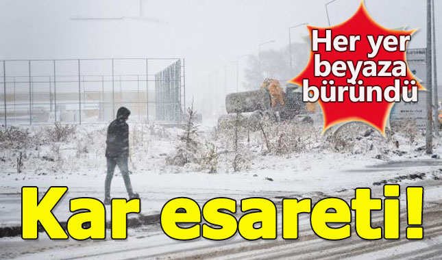 Kar çilesi başladı! 20 cm oldu