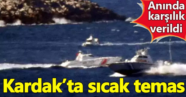 Kardak'ta Türk ve Yunan botları karşı karşıya