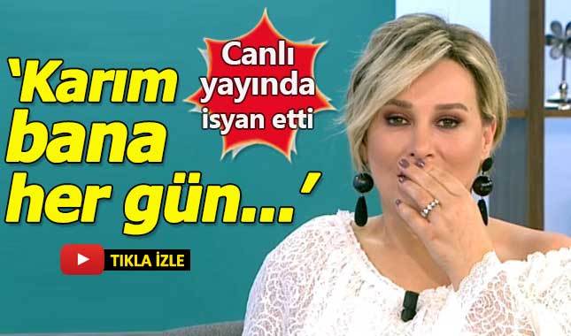 Karısından şiddet gören adamın haykırışları!