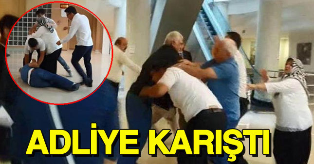 Kartal Adliyesi'nde yumruklar havada uçuştu