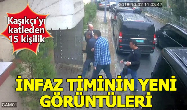 Kaşıkçı cinayetinde 15 kişilik infaz timinin yeni görüntüleri ortaya çıktı