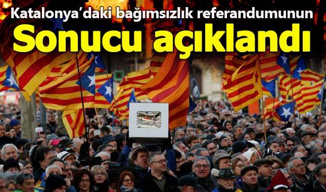 Katalonya'daki referandumdan 'bağımsızlığa evet' çıktı