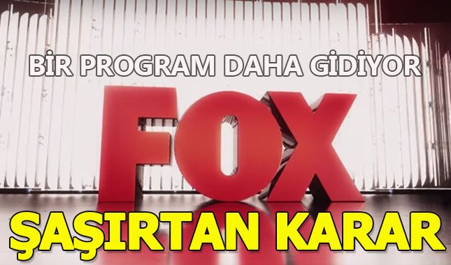 FOX TV yönetiminden şaşırtan karar öyle bir programı kaldırmaya hazırlanıyorlar ki...