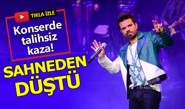 Kenan Doğulu konserde tepetaklak oldu