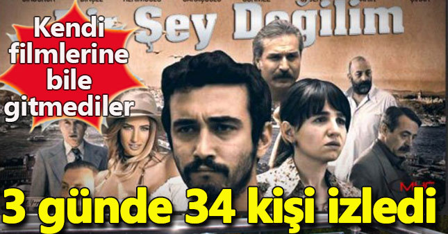 Kendi çektikleri filme bile gitmediler!