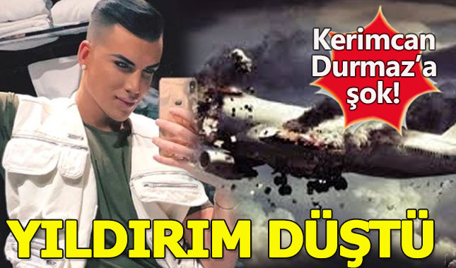 Kerimcan Durmaz'ın uçağına yıldırım düşmesi