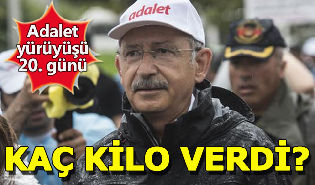 Kılıçdaroğlu Adalet Yürüyüşü'nün 20'nci gününde yağmur altında yürüdü