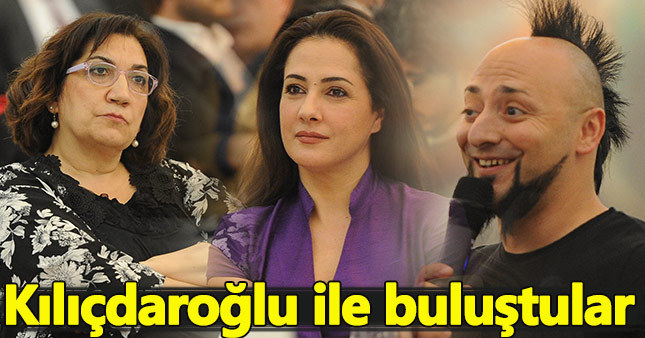 Kılıçdaroğlu sanatçılarla bir araya geldi