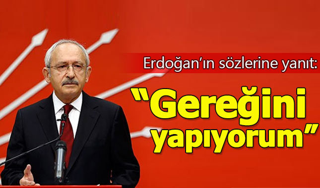 Kılıçdaroğlu'ndan Cumhurbaşkanı Erdoğan'a "belediye başkanı" yanıtı