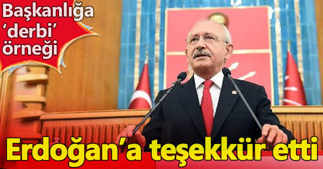 Kılıçdaroğlu'ndan Cumhurbaşkanı Erdoğan'a teşekkür
