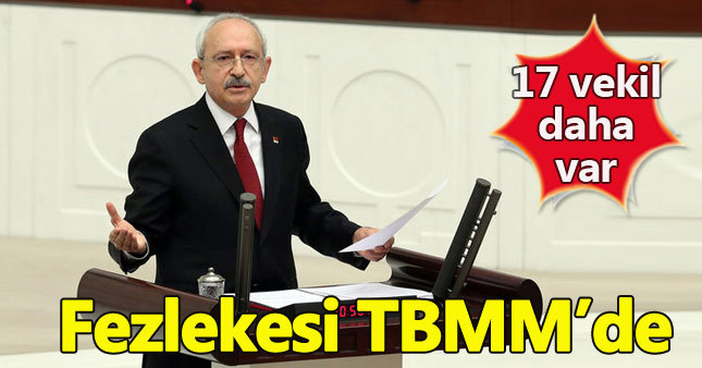 Kılıçdaroğlu'nun dokunulmazlık fezlekesi Meclis'te