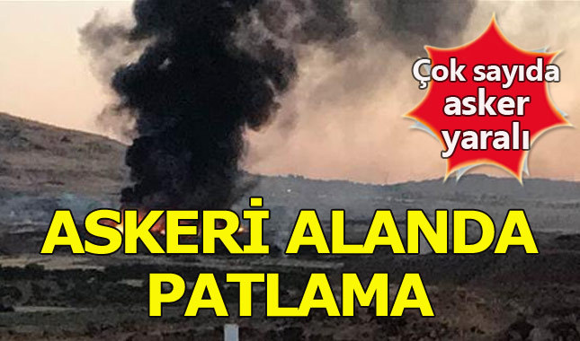 Kilis'te askeri alanda yangın: 10 asker yaralı