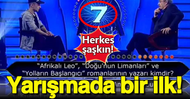 Kim Milyoner Olmak İster'de bir ilk