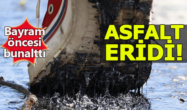 Kırklareli'nde sıcaklık asfaltı eritti
