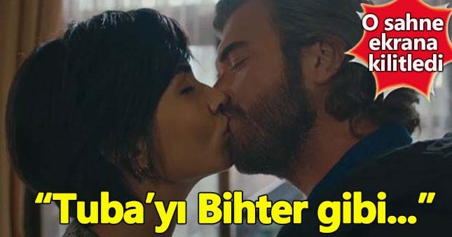 Kıvanç ve Tuba'nın öpüşme sahnesi