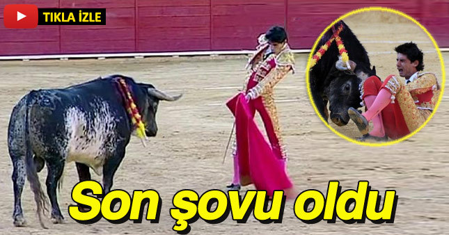 Kızgın boğa matadoru öldürdü