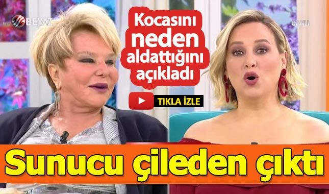 Kocasını neden anlattığını açıkladı, sunucu çileden çıktı
