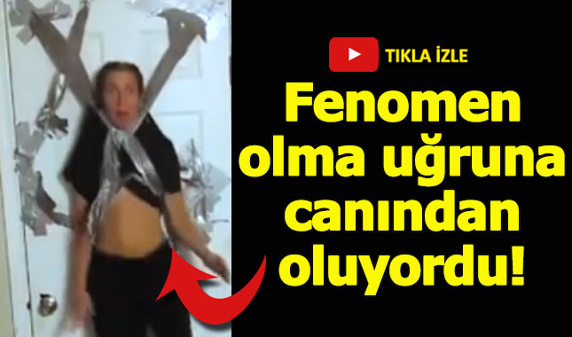 Koli bandı ile yaptığı deney kötü bitti