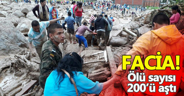 Kolombiya'da sel felaketi: 200'den fazla ölü