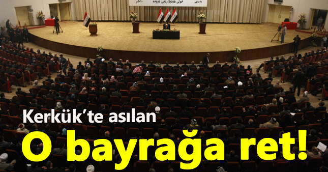 Kürdistan bayrağına Bağdat'tan ret!