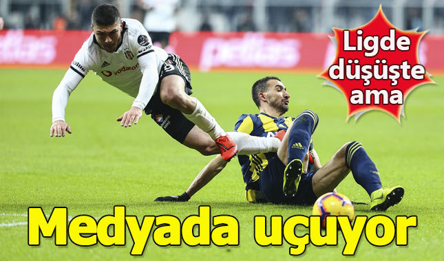 Ligde düşüşe geçen Beşiktaş basında uçuyor