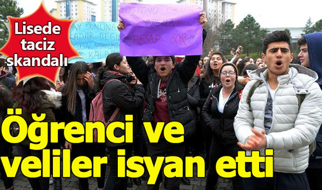 Lisede taciz iddiası ilçeyi ayağa kaldırdı