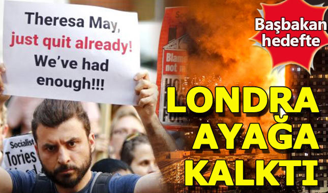 Londra'daki yangının ardından gösteriler devam ediyor