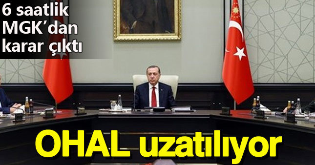 MGK toplantısı sona erdi