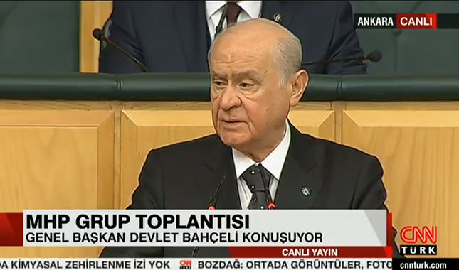 MHP lideri Bahçeli grup toplantısında konuşuyor