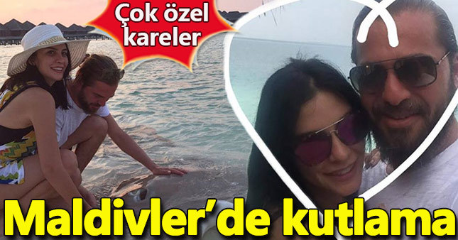 Maldivler'de doğum günü kutlaması