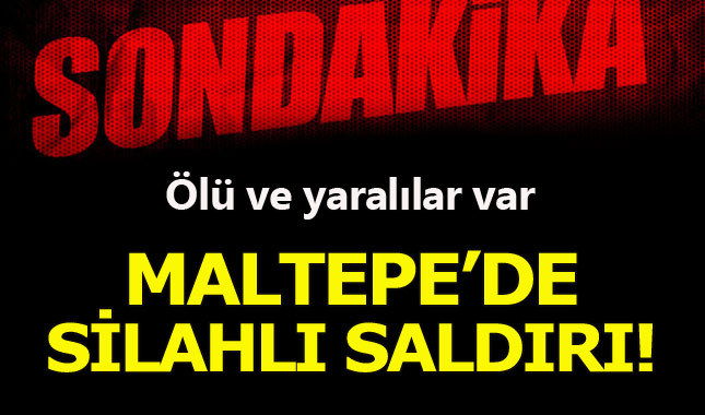 Maltepe'de kahvehaneye silahlı saldırı