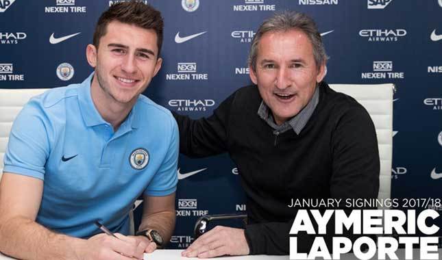 Manchester City, Laporte'ye imza attırdı