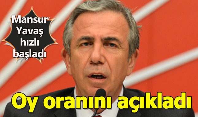 Mansur Yavaş, Ankara'da alacağı oy oranını açıkladı