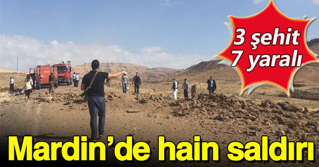 Mardin'de askeri araca bombalı saldırı: 3 şehit 7 yaralı