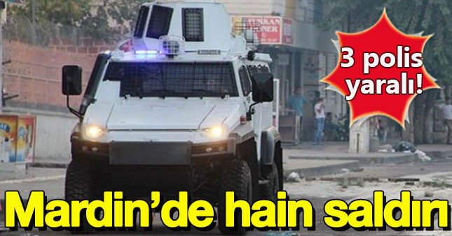 Mardin'de polis aracına bombalı saldırı