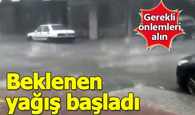 Marmara'da beklenen dolu yağışı başladı