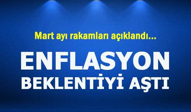 Mart ayı enflasyon rakamları açıklandı