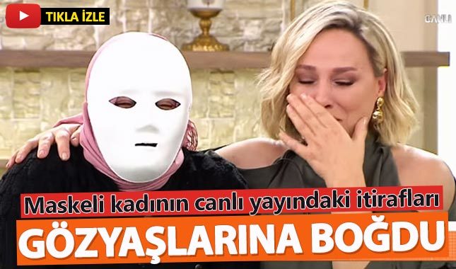 Maskeli kadının dram dolu hikayesi, canlı yayında gözyaşlarına boğdu