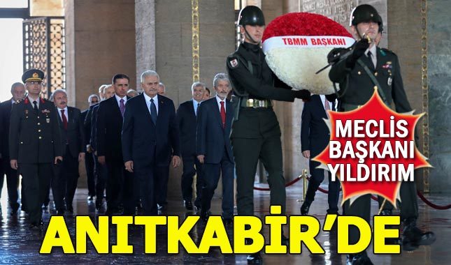 Meclis Başkanı Binali Yıldırım Anıtkabir'i ziyaret etti