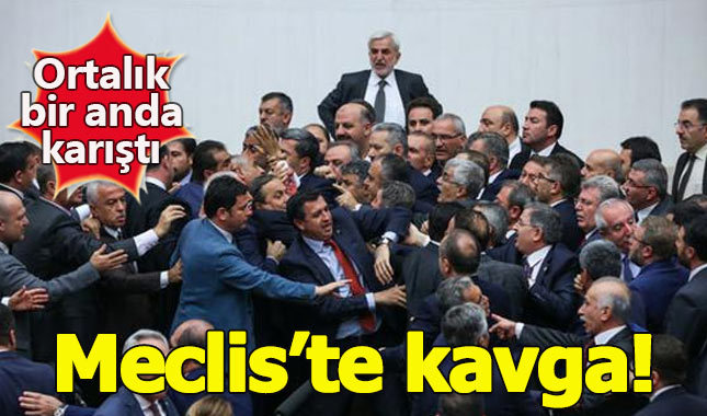 Meclis'teki bütçe görüşmelerinde kavga çıktı