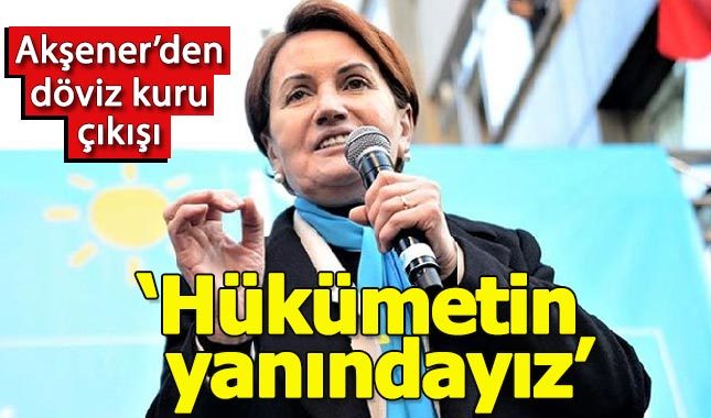 Meral Akşener: Hükümetimizin yanındayız