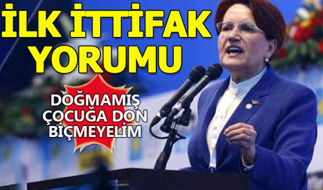 Meral Akşener'den ittifak açıklamaları...